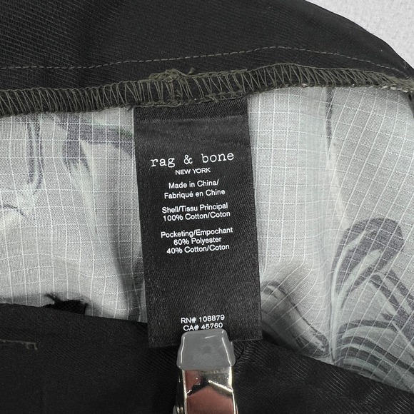 RAG AND BONE Perry Shorts Mens 30 Army Floral Print Green Casual Hawaiian NEW - Picture 11 of 16